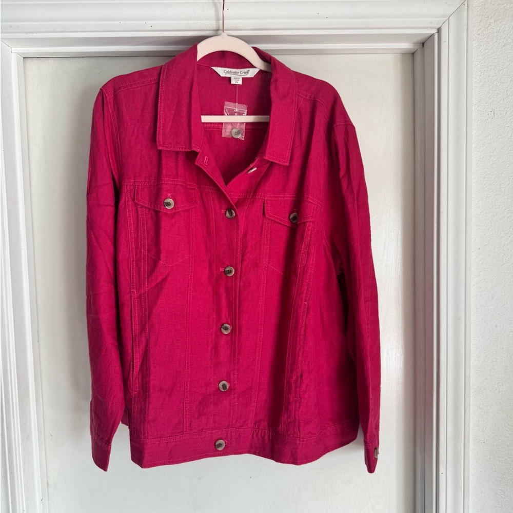 NWOT Coldwater Creek Linen Jacket